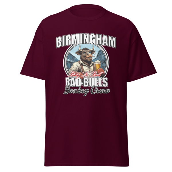 Damage Case | Limited Edition | No. 3 | T-shirt | Birmingham Bad Bulls Boxing Crew | Billy No Bull | Maroon