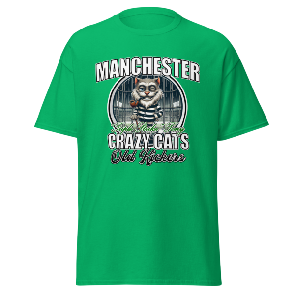 Damage Case | Limited-Edition | No.-4 | T-shirt | Manchester | Crazy Cats Old Kickers | Triple Strike Tony | Green