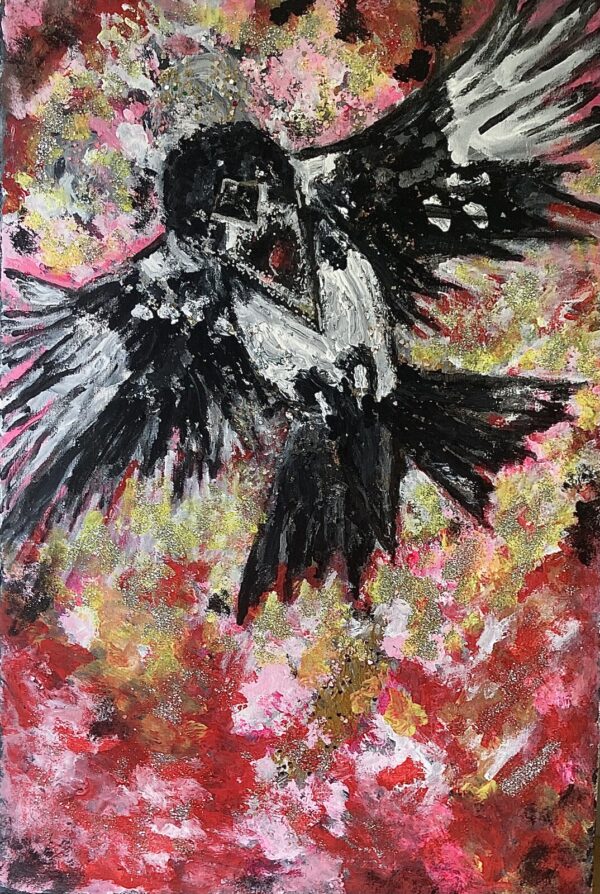 Damage Case | Linda Abrahamsson | Painting | Mad Crow | Oil on Canavas