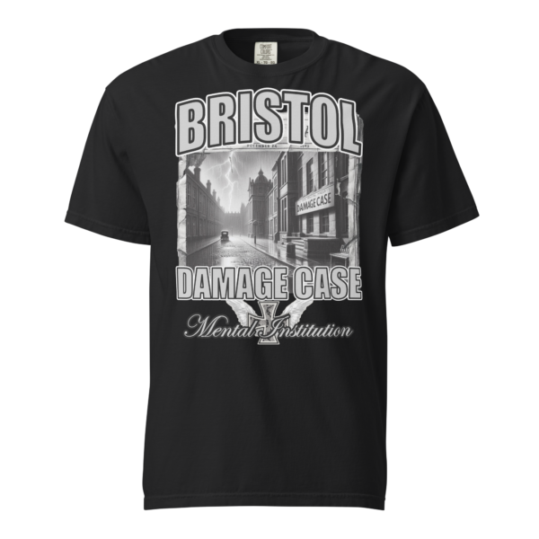 Damage Case | Limited Edition | No. 12 | T-shirt | Bristol | Damage Case | Mental Institution | Black